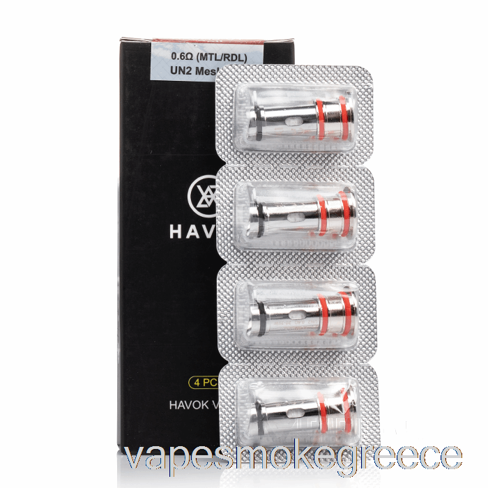 Vape Greece Uwell Havok ανταλλακτικά πηνία 0,6ohm Un2 Meshed-h πηνία